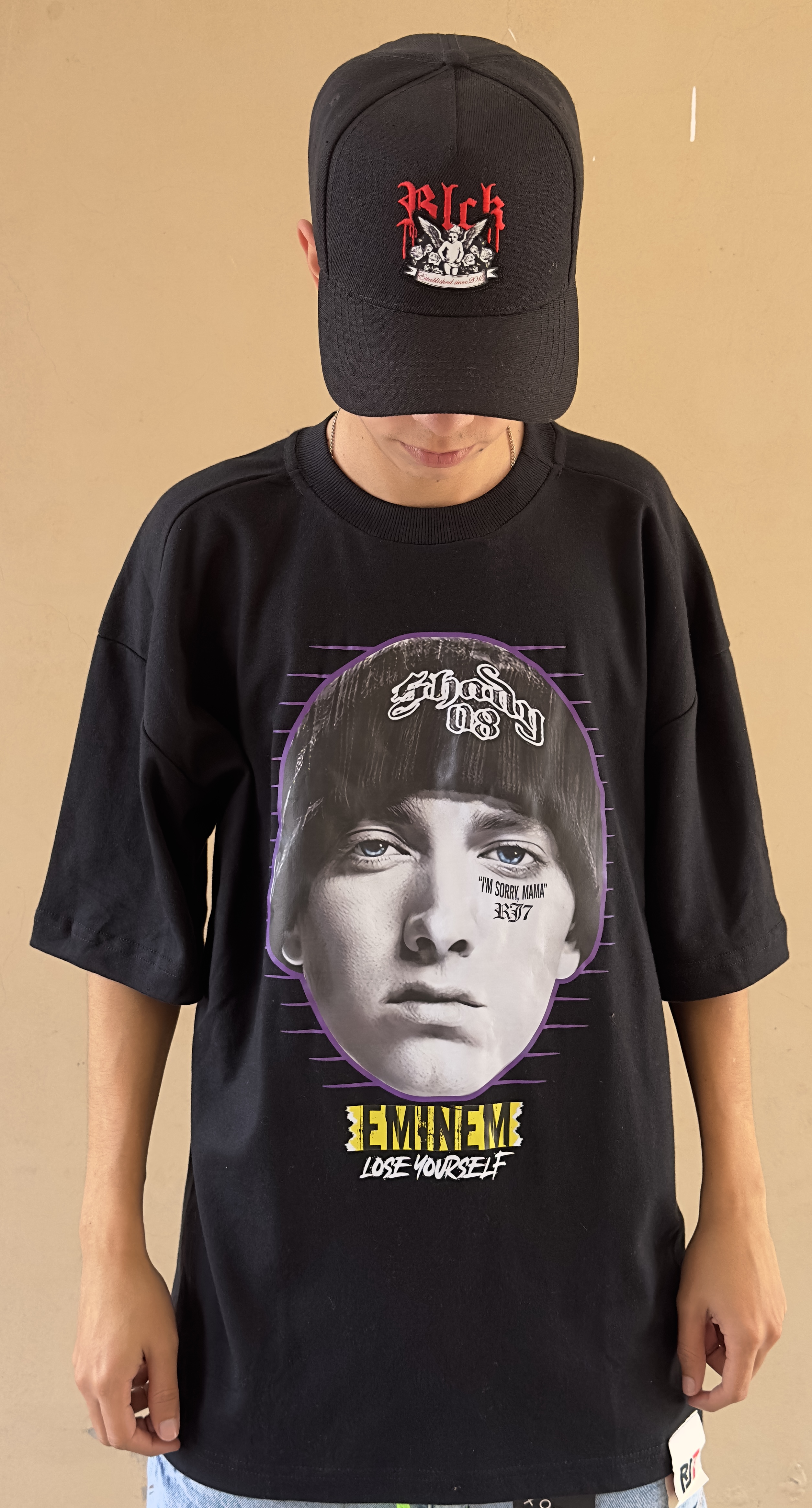 Camiseta Over RJ7 - GG, Preto