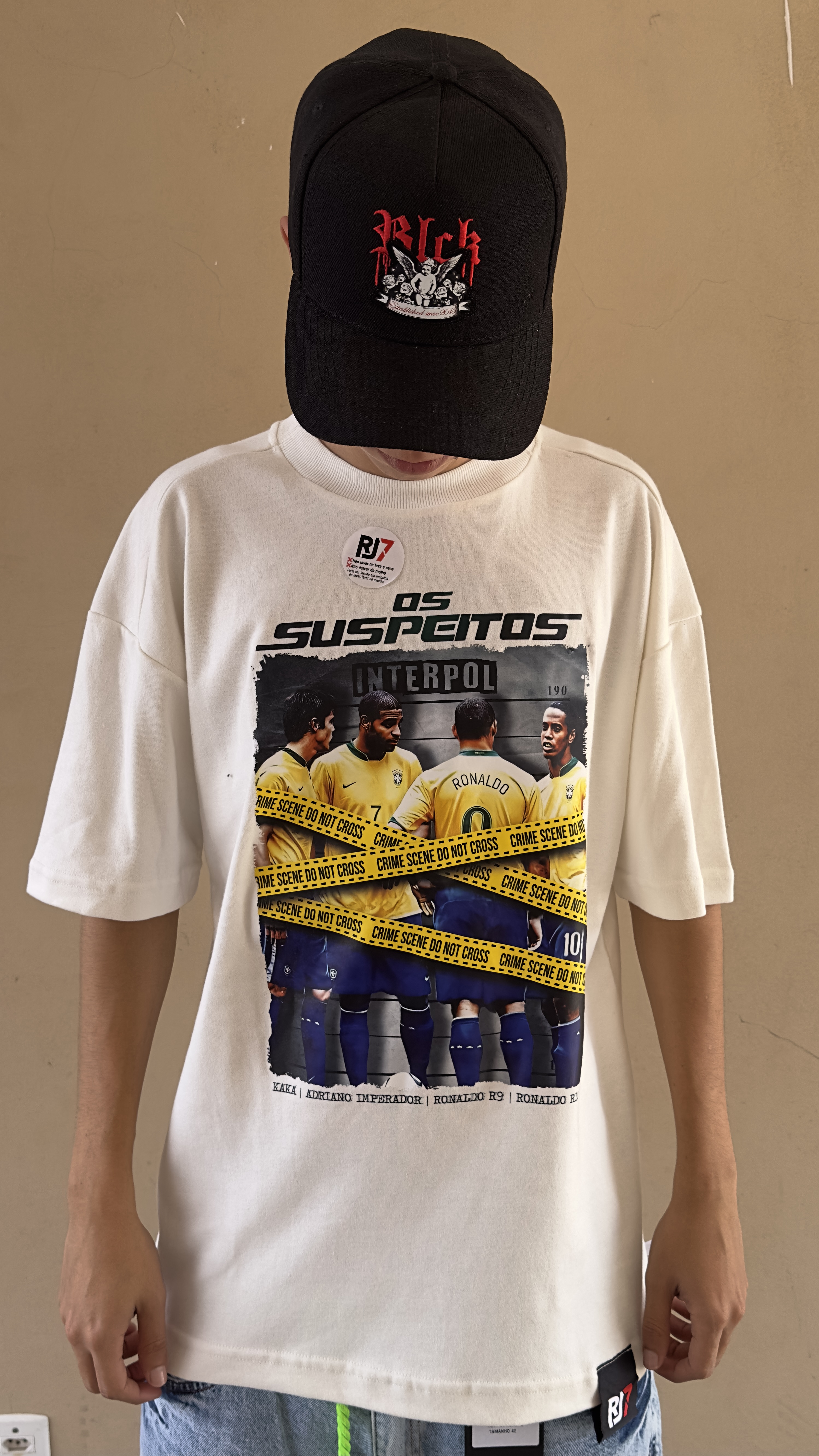 Camiseta Over RJ7 - M, Off White