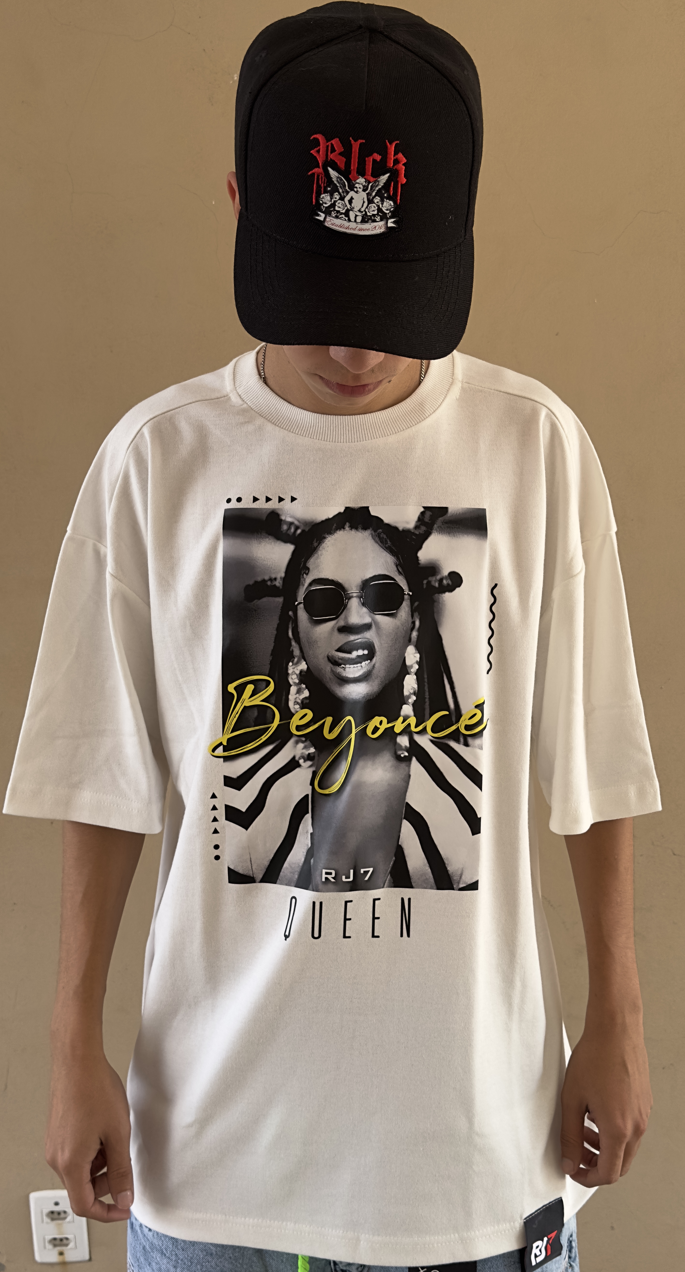 Camiseta Over RJ7 - GG, Off White