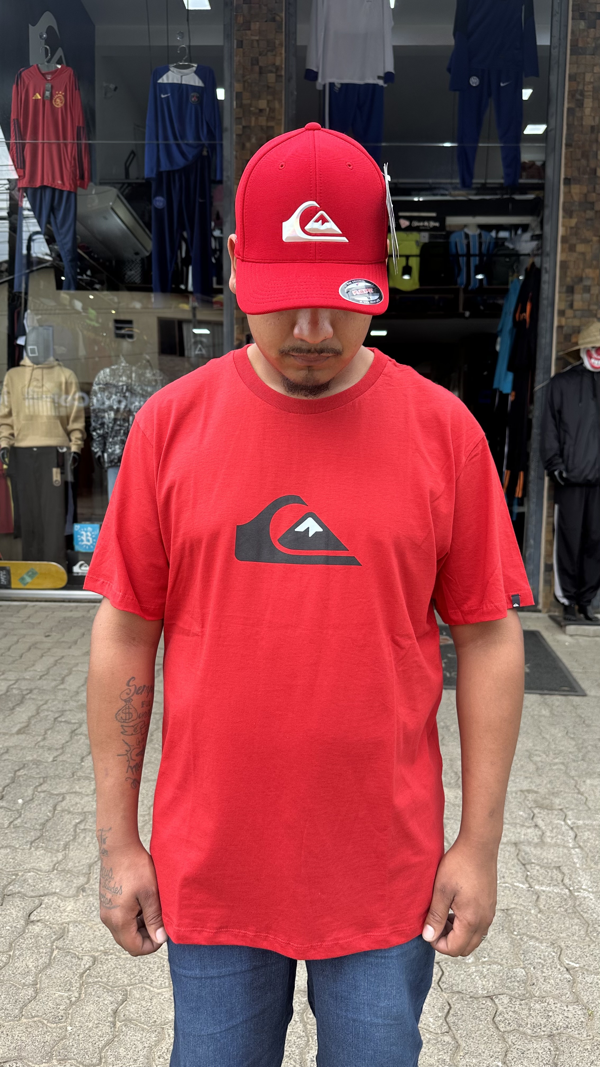 Camiseta M/C Comp Logo - Vermelho